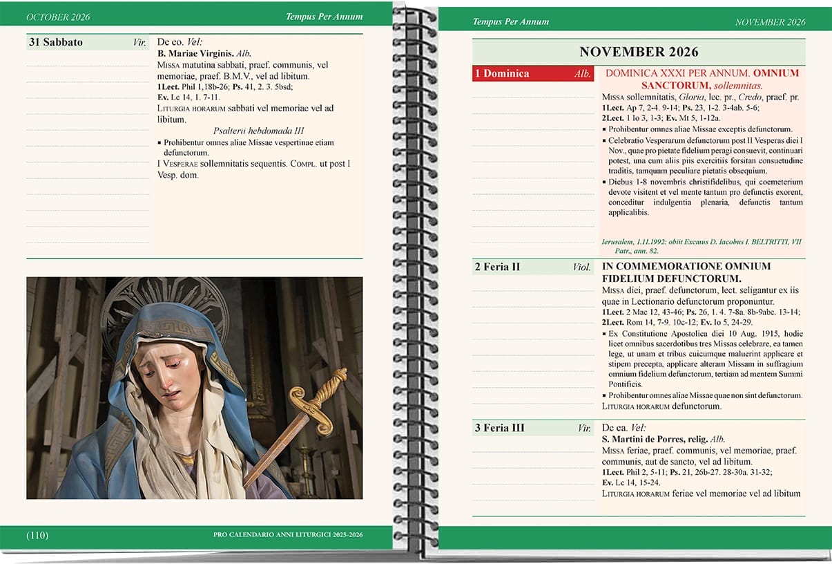 التقويم الليتورجي (الأوردو) باللاتيني 2025-2026 - الصورة 2